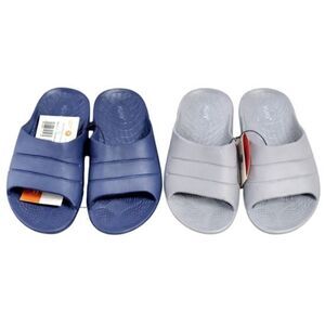 NWTs 2 Pairs of HUHV Unisex Men's and Women's Sandal Slides, W9, M7